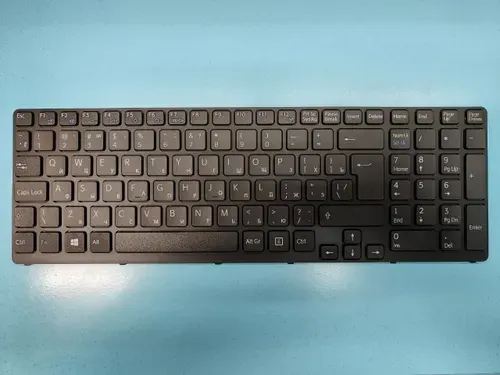 Клавиатура для ноутбука Sony Vaio SVE171 черная, с рамкой