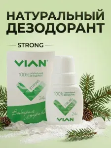 Дезодорант VIAN "STRONG" эко, натуральный на квасцах, концентрированный, 1 шт 50 мл