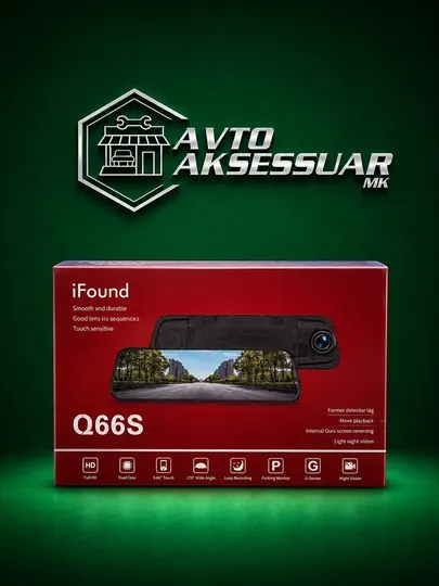 Видеорегистратор IFOUND Q-66 S для автомобиля компактный черный