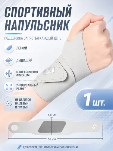 Бандаж на запястье 1 штука компрессионный поддерживающий для спорта фитнеса травм