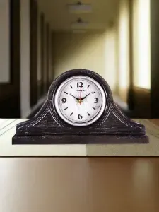 Часы настольные бесшумные, интерьерные часы будильник на батарейках, винтажные, ретро, камин, кварцевые