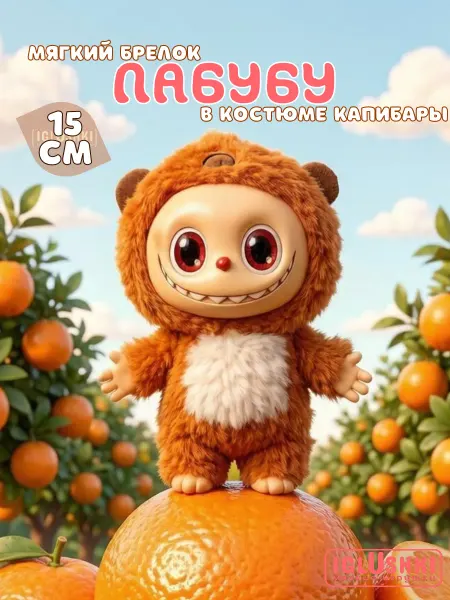 IGLUSHKI Лабубу в костюме капибары мягкая игрушка брелок