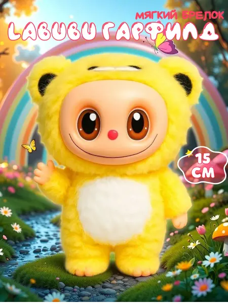 IGLUSHKI Лабубу котик мягкая игрушка брелок