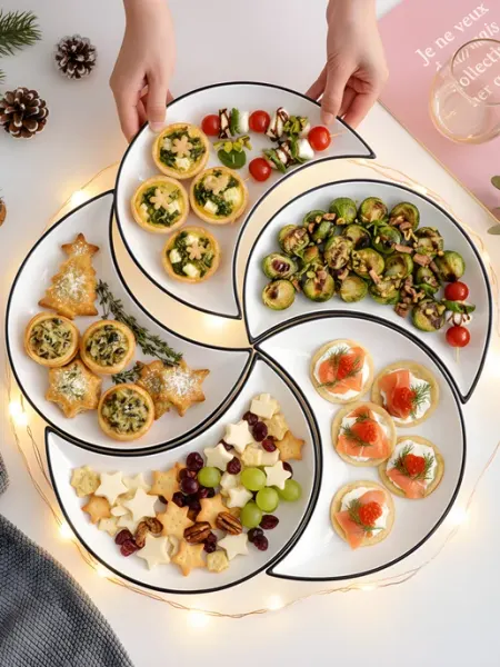 IKEA Набор тарелок менажницы для закусок и салатов 5 шт