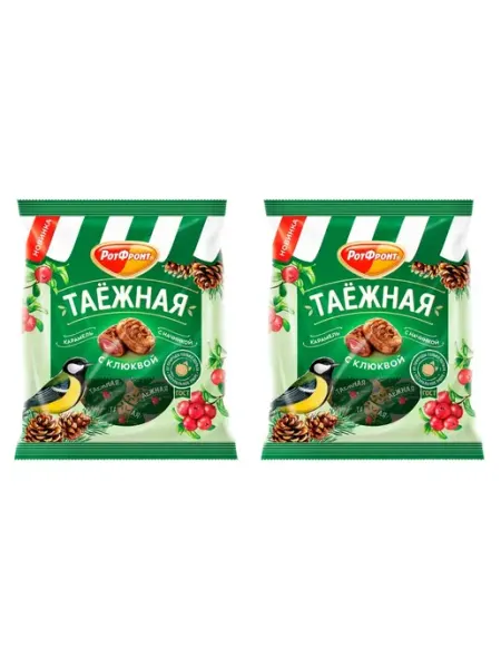 Конфеты таежная клюква, карамель, 2 шт по 150 г РотФронт
