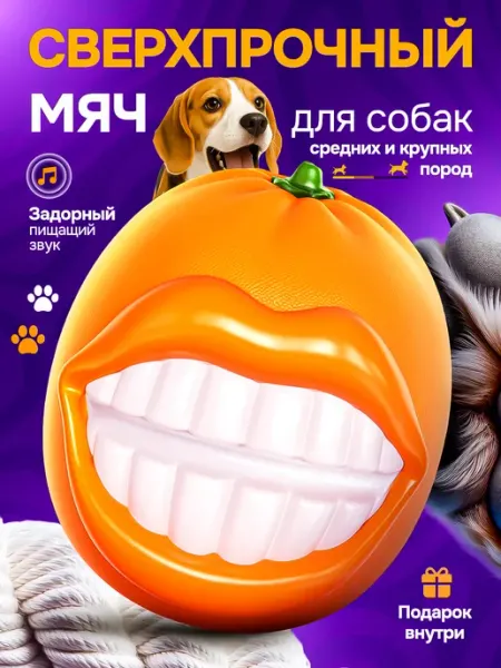Прочная игрушка для собак крупных и средних пород BarryPets