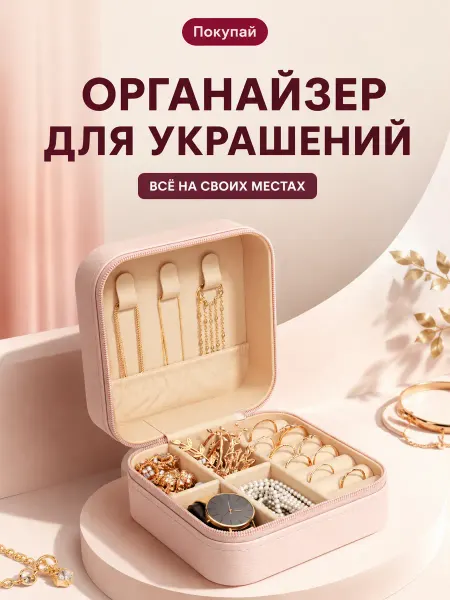 IKEA Органайзер шкатулка для украшений из искусственной кожи