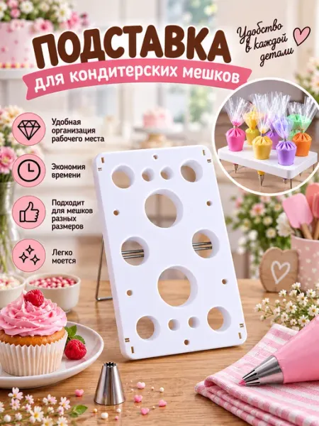 Подставка пластиковая для кондитерских мешков Кладовая сладких идей