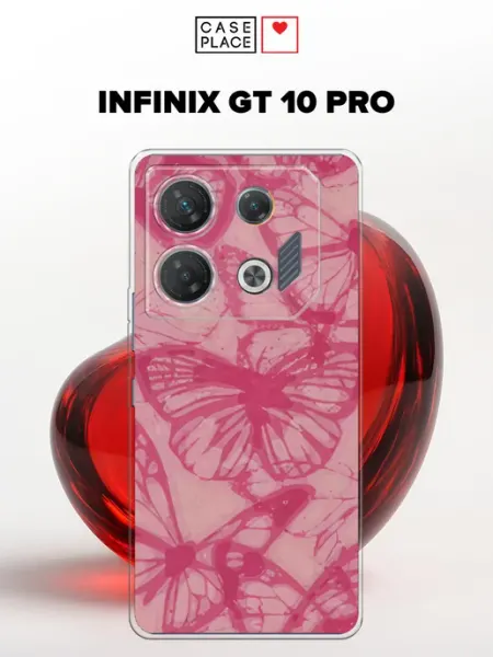 Чехол на Infinix GT 10 Pro с бабочками Case Place