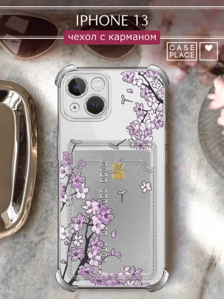 Чехол на iPhone 13 с картой сакура Case Place