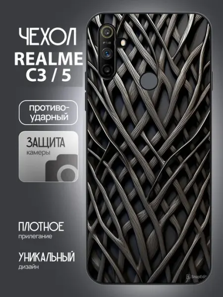 Чехол на Realme C3 с принтом абстракция CaseNik