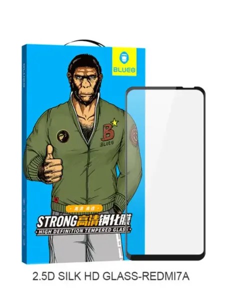 Стекло 2.5D Silk full cover для Xiaomi Redmi 7A, 0.26mm BLUEO