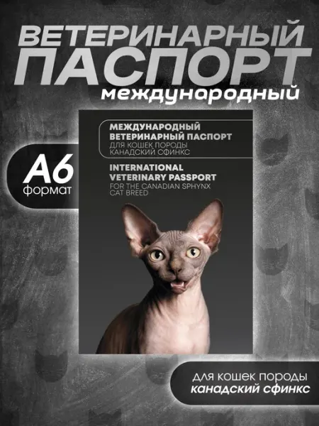 Ветеринарный паспорт для кошек породы канадский сфинкс Bamboook