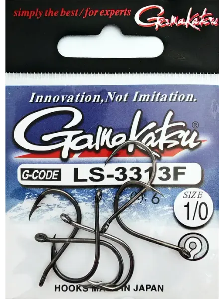 Рыболовные крючки Gamakatsu LS 3313 № 1 0 карповые. Япония КРЮЧОК рыболовный