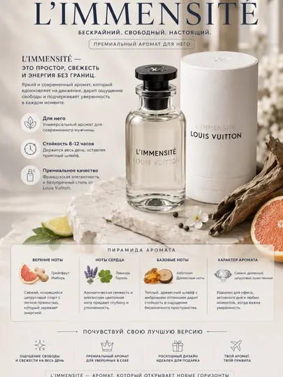Louis Vuitton L'Immensité парфюм для мужчин