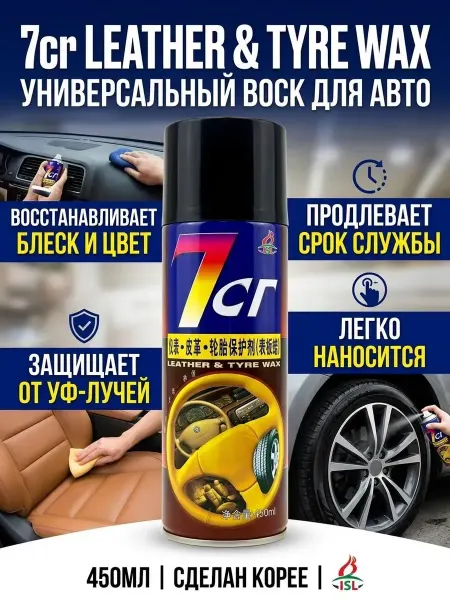 IMRAN12 Полироль для пластика и кожи авто, спрей для салона