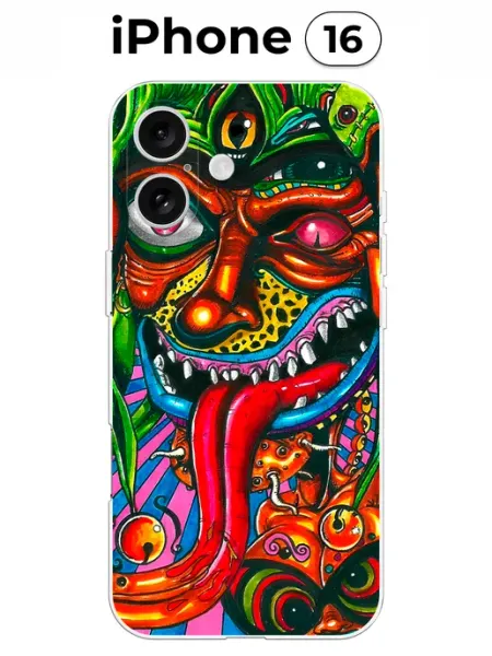 Чехол на iPhone 16 с принтом Будда (Буддизм) UV Shop