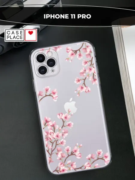 Чехол на iPhone 11 Pro сакура Case Place