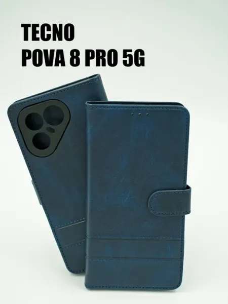 Чехол на Tecno Pova 8 Pro книжка синий not typical