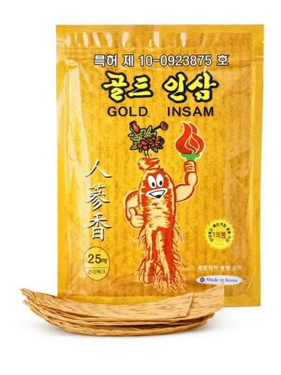 Пластыри с женьшенем Gold Insam от мышечной боли и воспаления