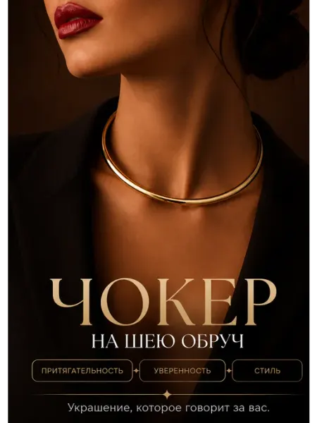 Чокер на шею колье