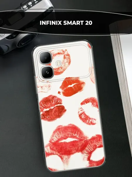 Чехол на Smart 20 с поцелуями Infinix