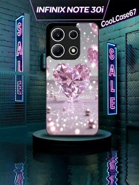 Чехол на Infinix note 30i розовый CooLCase67