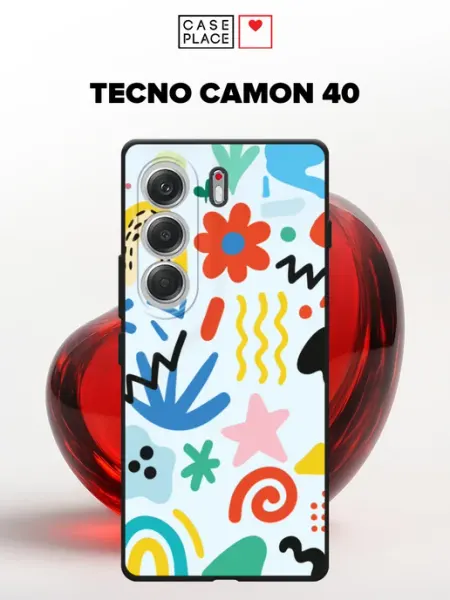 Чехол на Tecno Camon 40 милый Case Place