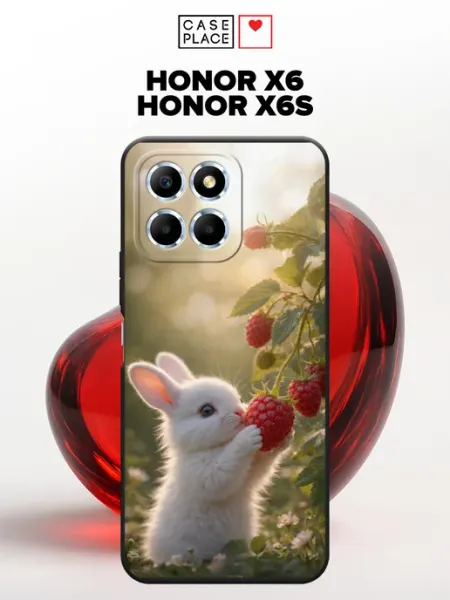 Матовый чехол на Honor X6 X6s кролик Huawei