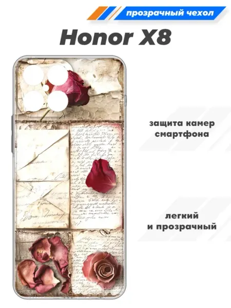Чехол прозрачный для Honor X8 SuperPrint