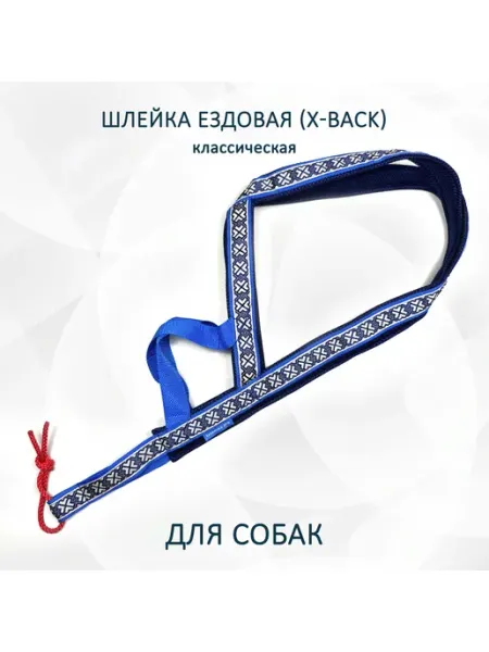 Шлейка ездовая для собак "Синий дракон" totemica