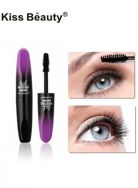 Тушь для ресниц Mascara, водостойкая, черная, удлиняющая, 3x объема