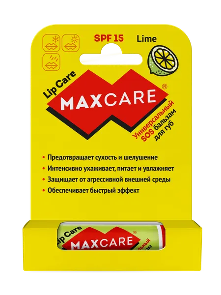 Бальзам для губ Maxcare Lime, SPF15, 4.2г