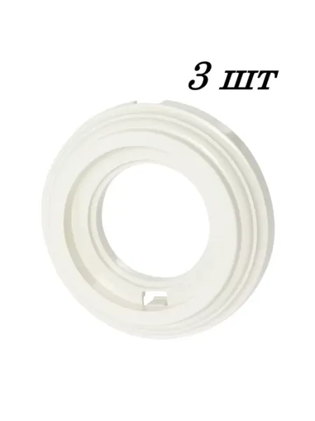 Рамка 1-местная, Пластик, Слоновая кость, 3 шт Bironi