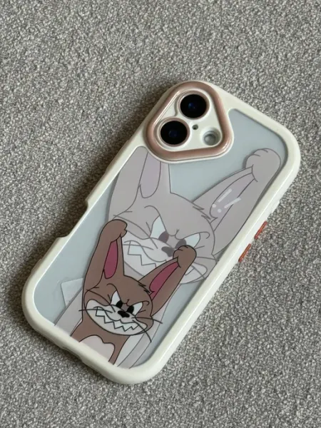 Чехол на iPhone 16 Plus с принтом Джерри прозрачный CaseLove