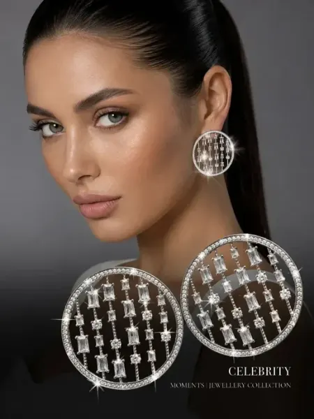 Серьги бижутерия стразы CELEBRITY ACCESSORIES