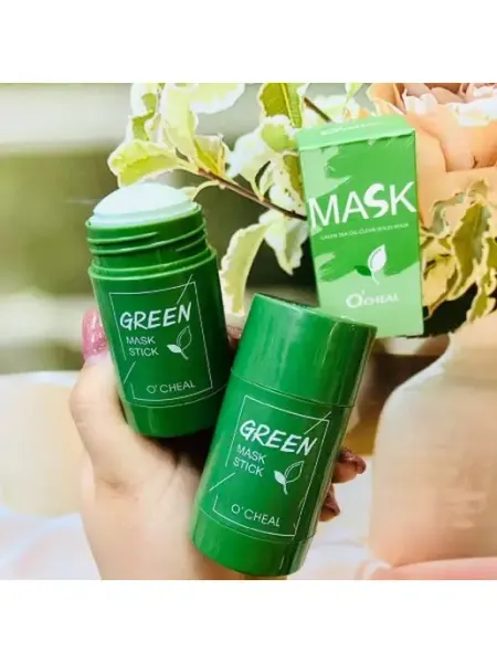 Маска для лица GREEN mask stick стик с зеленым чаем beauty cosmos