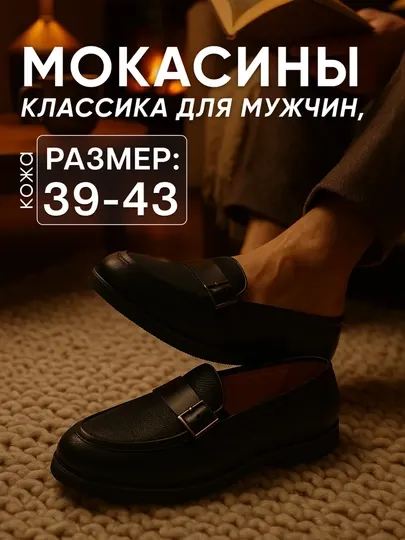 Современные классические мокасины и туфли для мужчин