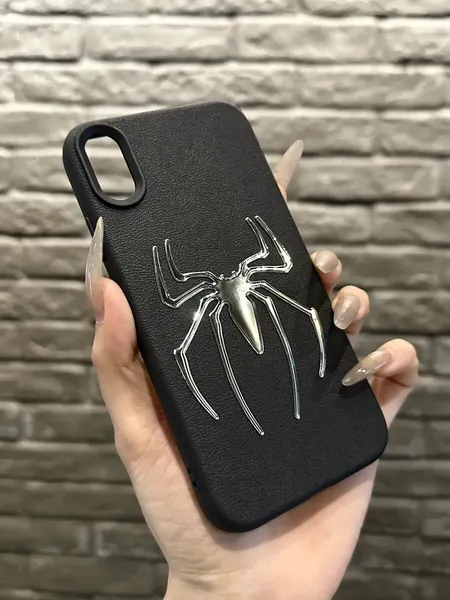 Чехол О'кейси, для iPhone X/XS, защита камеры, черный/серебристый
