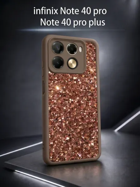Чехол на Infinix Note 40 Pro, Note 40 Pro Plus с блёстками ЧЕХОЛБЕРИ