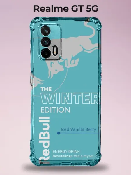 Чехол Realme Gt 5G силиконовый Ред Булл зимний Mandarin Covers