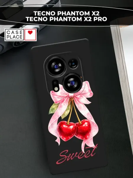Чехол на Phantom X2 Phantom X2 Pro с вишней TECNO