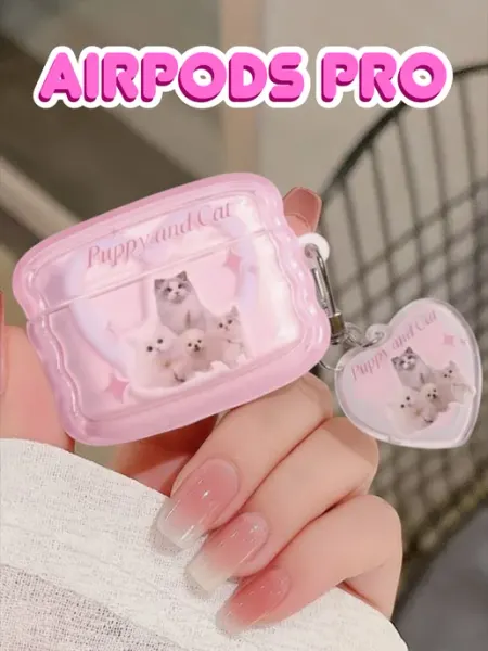 Чехол на наушники AirPods Pro с милыми котятами kittywow