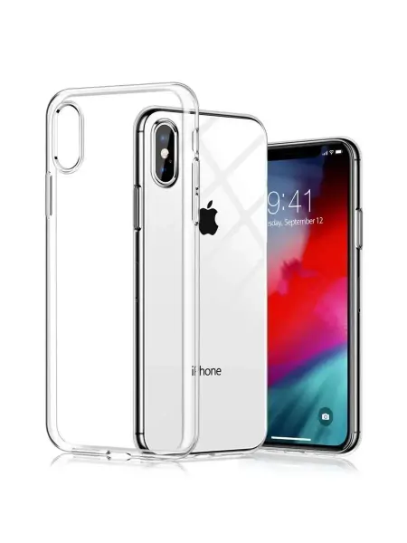 SnapUP Чехол на iPhone X XS накладка силиконовая прозрачная