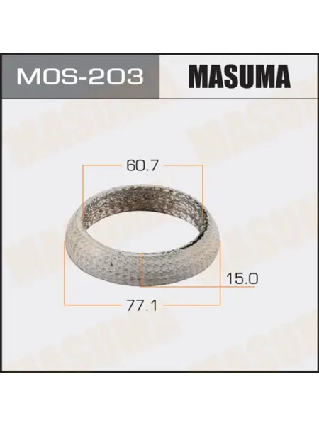 Уплотнительное кольцо глушителя, 60.7x77.1, для Тойота MASUMA