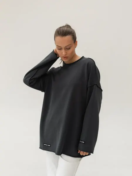 IRINADRESS Свитшот оверсайз удлиненный