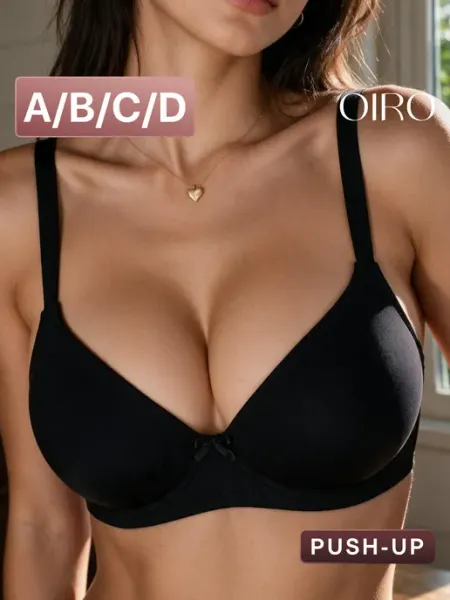 OIRO Бюстгальтер женский пуш-ап большие размеры Iris