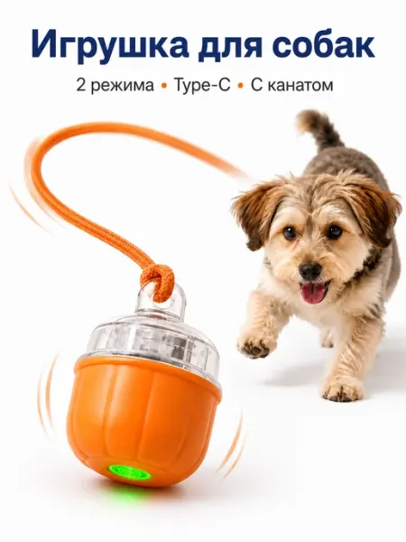 Интерактивная игрушка для собак с канатом