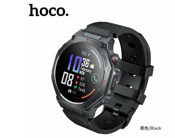 Умные смарт часы Hoco Y37 call version Amoled 466*466 1.43' черный
