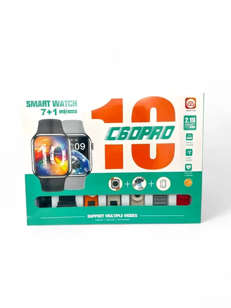 Смарт-часы Kronos S10, 7в1, Bluetooth, AMOLED, беспроводные, 300mAh